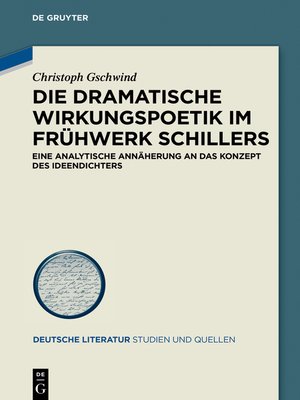 cover image of Die dramatische Wirkungspoetik im Frühwerk Schillers